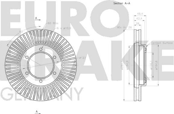 Eurobrake 58152045153 - Kočioni disk www.molydon.hr
