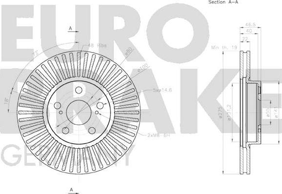 Eurobrake 58152045132 - Kočioni disk www.molydon.hr