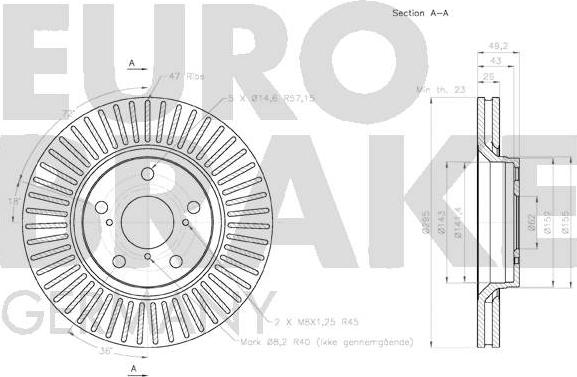 Eurobrake 58152045122 - Kočioni disk www.molydon.hr