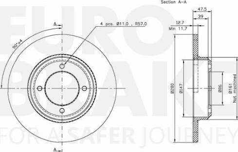 Eurobrake 5815204103 - Kočioni disk www.molydon.hr