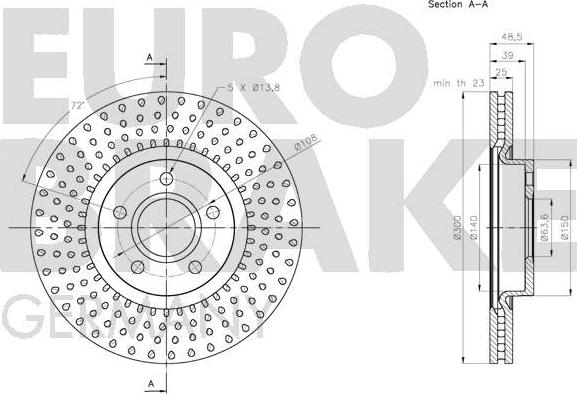 Eurobrake 5815204864 - Kočioni disk www.molydon.hr