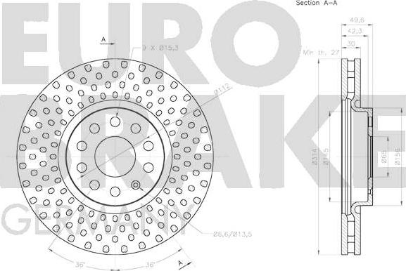 Eurobrake 58152047146 - Kočioni disk www.molydon.hr