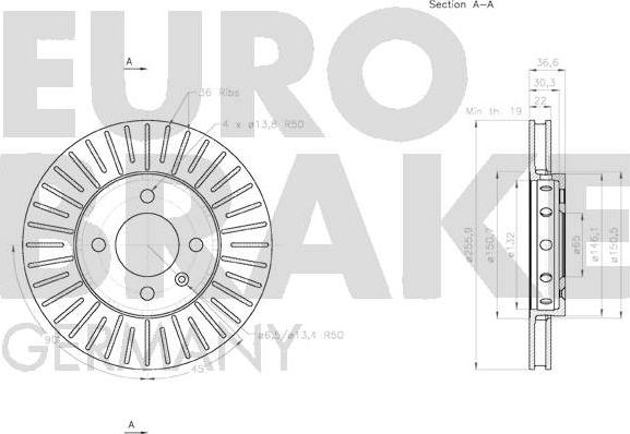 Eurobrake 58152047157 - Kočioni disk www.molydon.hr