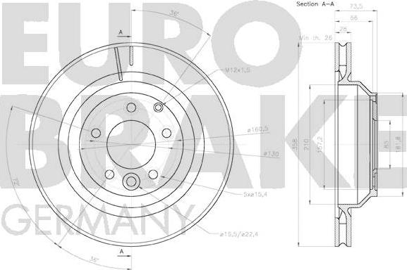 Eurobrake 58152047138 - Kočioni disk www.molydon.hr