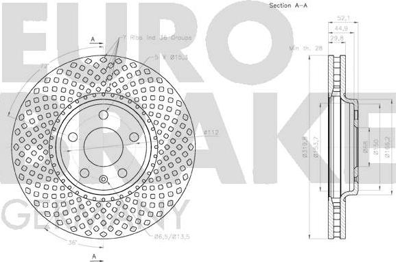 Eurobrake 58152047127 - Kočioni disk www.molydon.hr