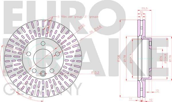 Eurobrake 58152047171 - Kočioni disk www.molydon.hr