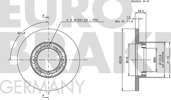 Eurobrake 5815203001 - Kočioni disk www.molydon.hr