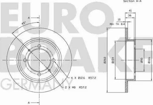 Eurobrake 5815203027 - Kočioni disk www.molydon.hr