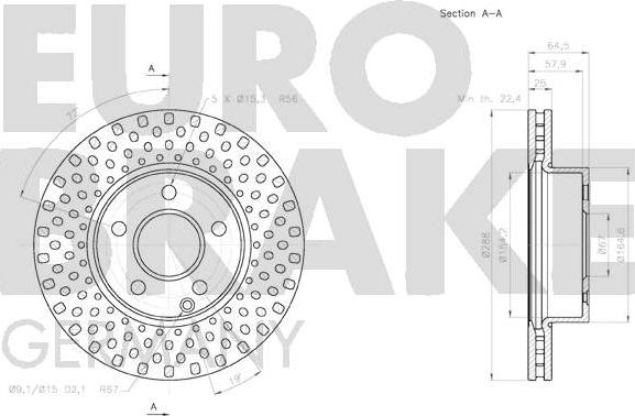 Eurobrake 58152033106 - Kočioni disk www.molydon.hr