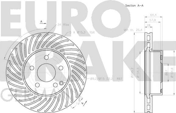 Eurobrake 58152033100 - Kočioni disk www.molydon.hr