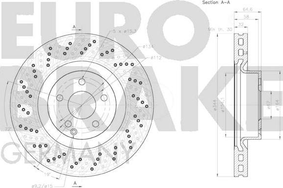 Eurobrake 58152033108 - Kočioni disk www.molydon.hr