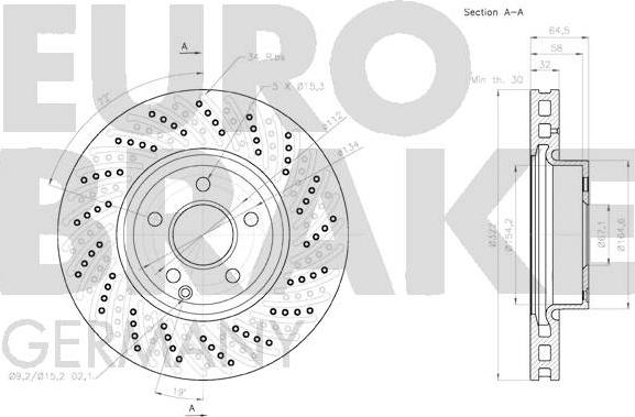 Eurobrake 58152033102 - Kočioni disk www.molydon.hr