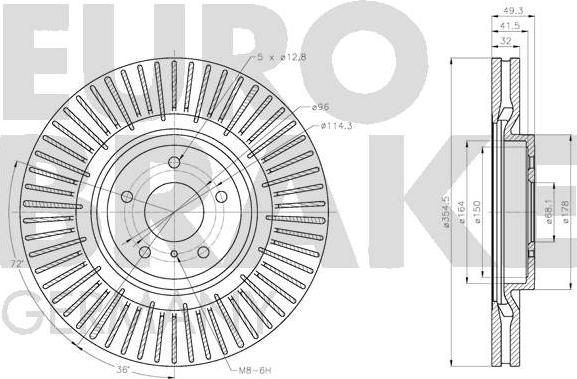 Eurobrake 5815202292 - Kočioni disk www.molydon.hr