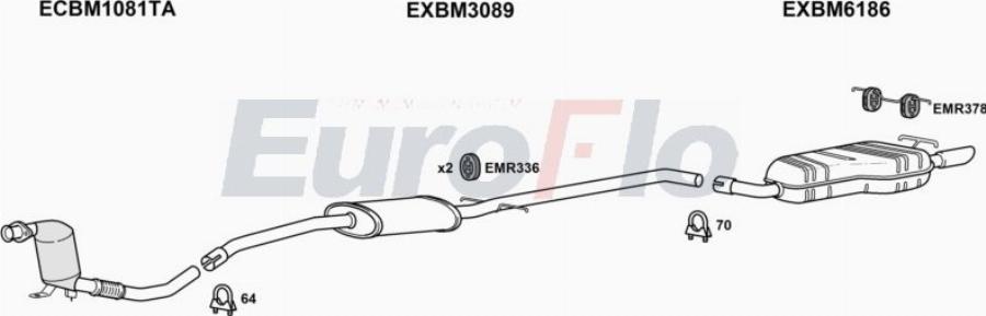 EuroFlo BMX320D 3001A00 - Ispušni sistem www.molydon.hr