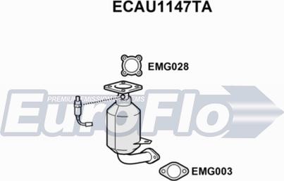 EuroFlo ECAU1147TA - Katalizator www.molydon.hr