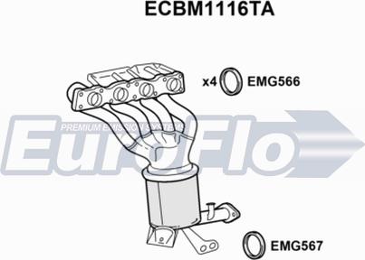 EuroFlo ECBM1116TA - Katalizator www.molydon.hr