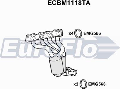 EuroFlo ECBM1118TA - Katalizator www.molydon.hr