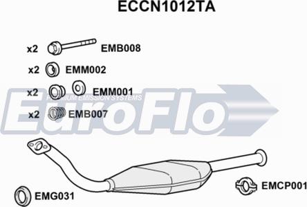 EuroFlo ECCN1012TA - Katalizator www.molydon.hr