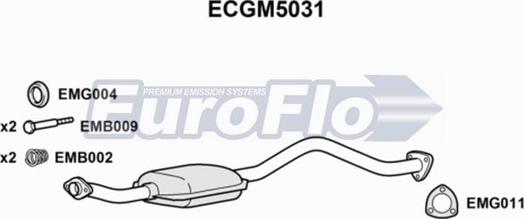 EuroFlo ECGM5031 - Katalizator www.molydon.hr