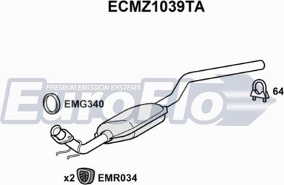 EuroFlo ECMZ1039TA - Katalizator www.molydon.hr