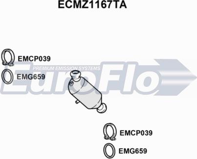 EuroFlo ECMZ1167TA - Katalizator www.molydon.hr