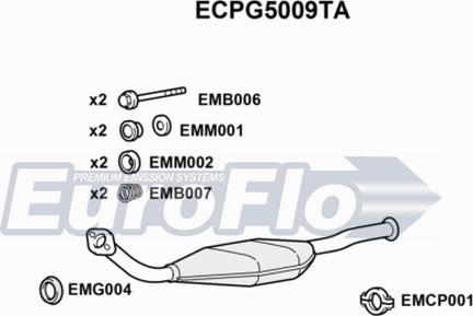 EuroFlo ECPG5009TA - Katalizator www.molydon.hr