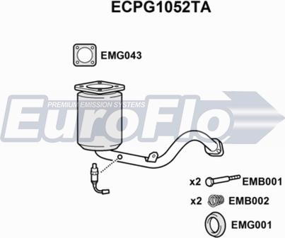 EuroFlo ECPG1052TA - Katalizator www.molydon.hr