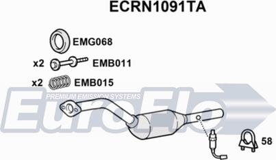 EuroFlo ECRN1091TA - Katalizator www.molydon.hr