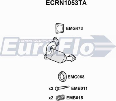 EuroFlo ECRN1053TA - Katalizator www.molydon.hr