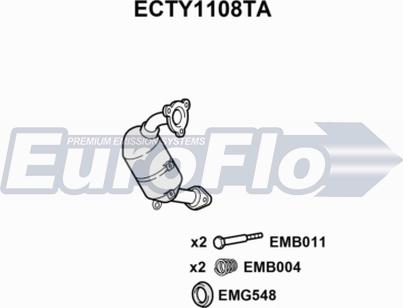 EuroFlo ECTY1108TA - Katalizator www.molydon.hr