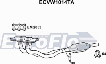 EuroFlo ECVW1014TA - Katalizator www.molydon.hr