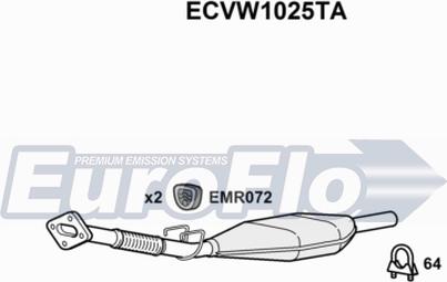 EuroFlo ECVW1025TA - Katalizator www.molydon.hr