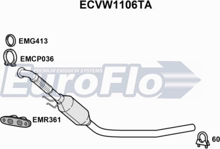 EuroFlo ECVW1106TA - Katalizator www.molydon.hr