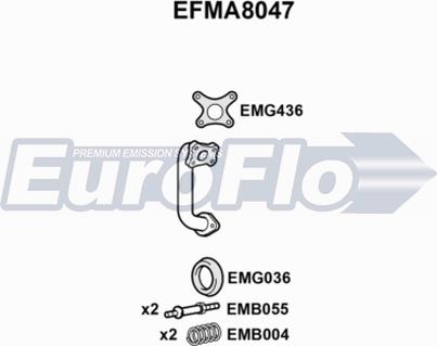 EuroFlo EFMA8047 - Ispušna cijev www.molydon.hr