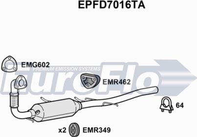 EuroFlo EPFD7016TA - DPF filter, filter čestica www.molydon.hr