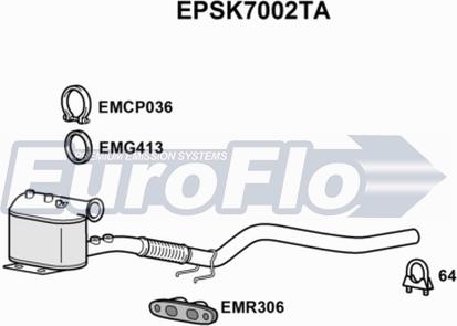 EuroFlo EPSK7002TA - DPF filter, filter čestica www.molydon.hr