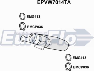 EuroFlo EPVW7014TA - DPF filter, filter čestica www.molydon.hr