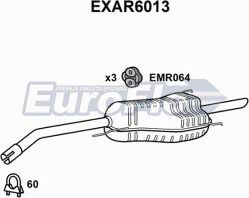 EuroFlo EXAR6013 - Zadnji Ispušni lonac www.molydon.hr