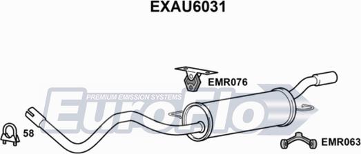 EuroFlo EXAU6031 - Zadnji Ispušni lonac www.molydon.hr