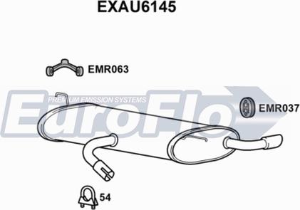 EuroFlo EXAU6145 - Zadnji Ispušni lonac www.molydon.hr