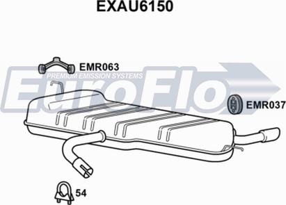 EuroFlo EXAU6150 - Zadnji Ispušni lonac www.molydon.hr