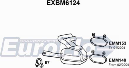 EuroFlo EXBM6124 - Zadnji Ispušni lonac www.molydon.hr