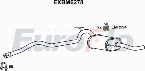 EuroFlo EXBM6278 - Zadnji Ispušni lonac www.molydon.hr