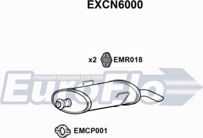 EuroFlo EXCN6000 - Zadnji Ispušni lonac www.molydon.hr