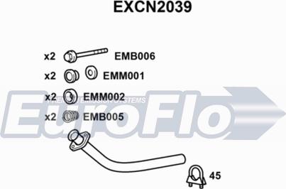 EuroFlo EXCN2039 - Ispušna cijev www.molydon.hr