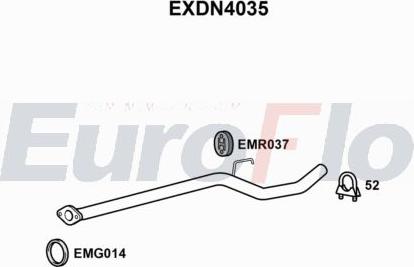 EuroFlo EXDN4035 - Prigusnica, zadnji Ispušni lonac www.molydon.hr