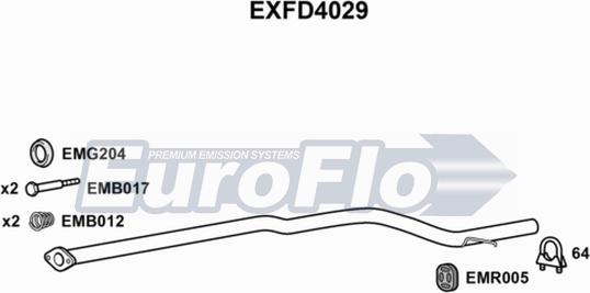 EuroFlo EXFD4029 - Ispušna cijev www.molydon.hr