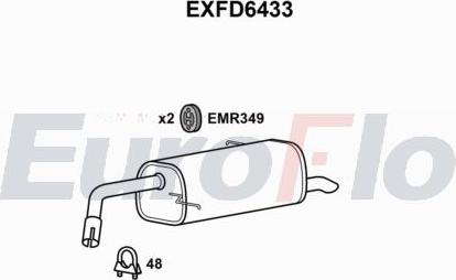EuroFlo EXFD6433 - Zadnji Ispušni lonac www.molydon.hr