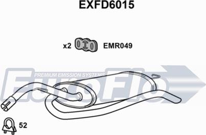 EuroFlo EXFD6015 - Zadnji Ispušni lonac www.molydon.hr