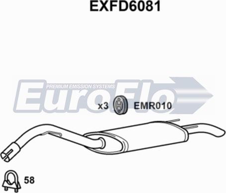 EuroFlo EXFD6081 - Zadnji Ispušni lonac www.molydon.hr